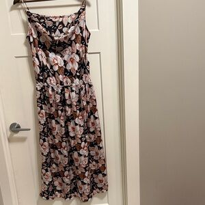 Elegant Floral Midi Dress